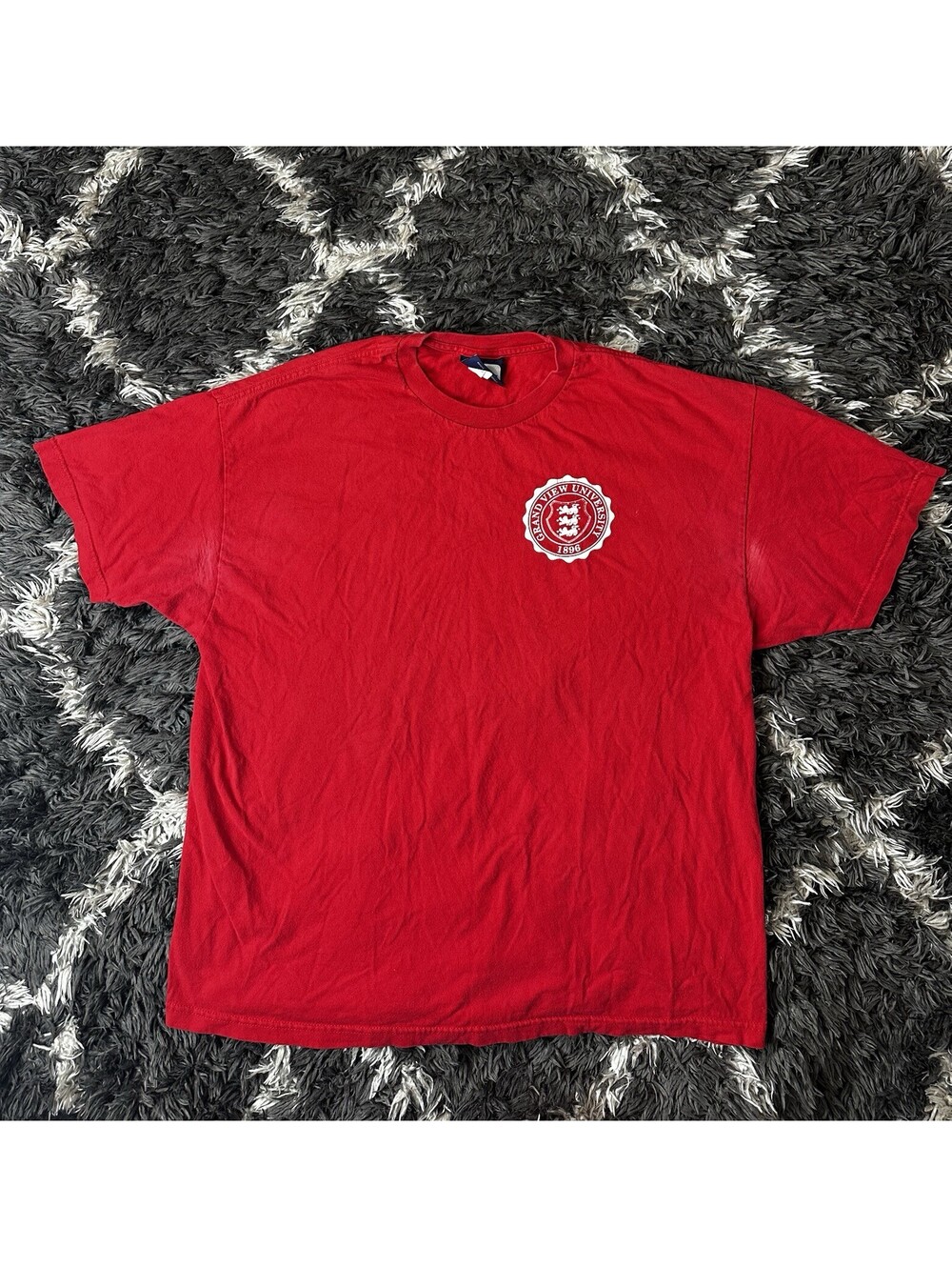 Vintage 90s Umbro Grand View University Shirt Mens XL Red Single Stitch USA